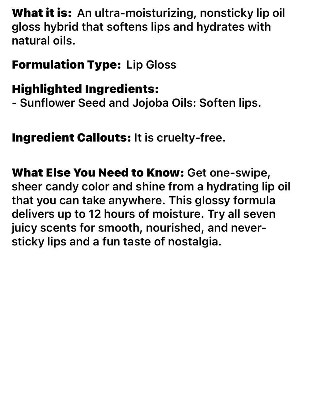 🌻 Too Faced Kissing Jelly Gloss in Shimmery Cream Soda New FullSz